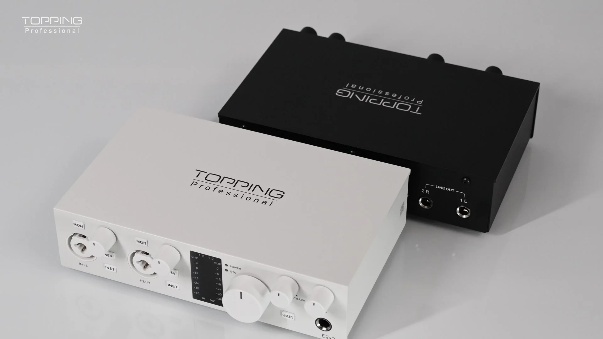 NEW TOPPING E2x2 OTG Professional audio interface 2 in 2 out sound