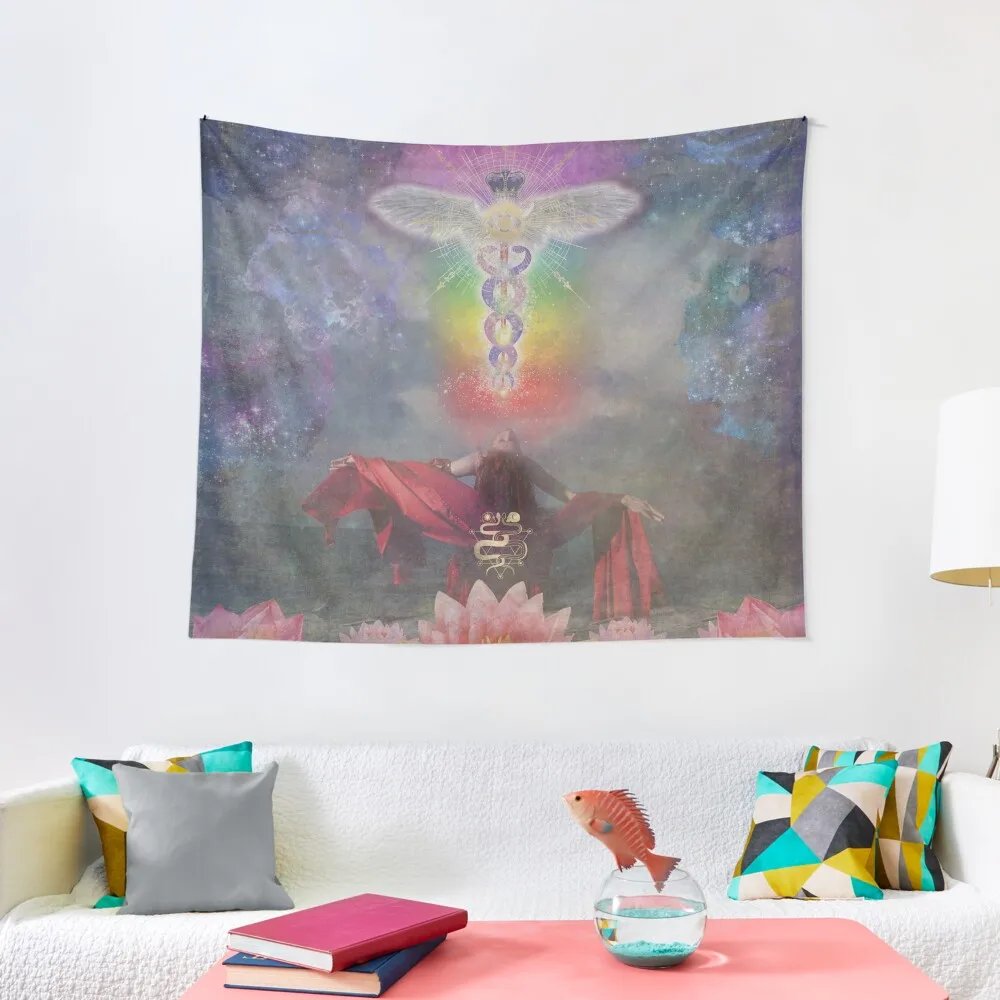 

Mary Magdalene Kundalini Energy Tapestry Living Room Decoration Wall Deco Aesthetics For Room Tapestry