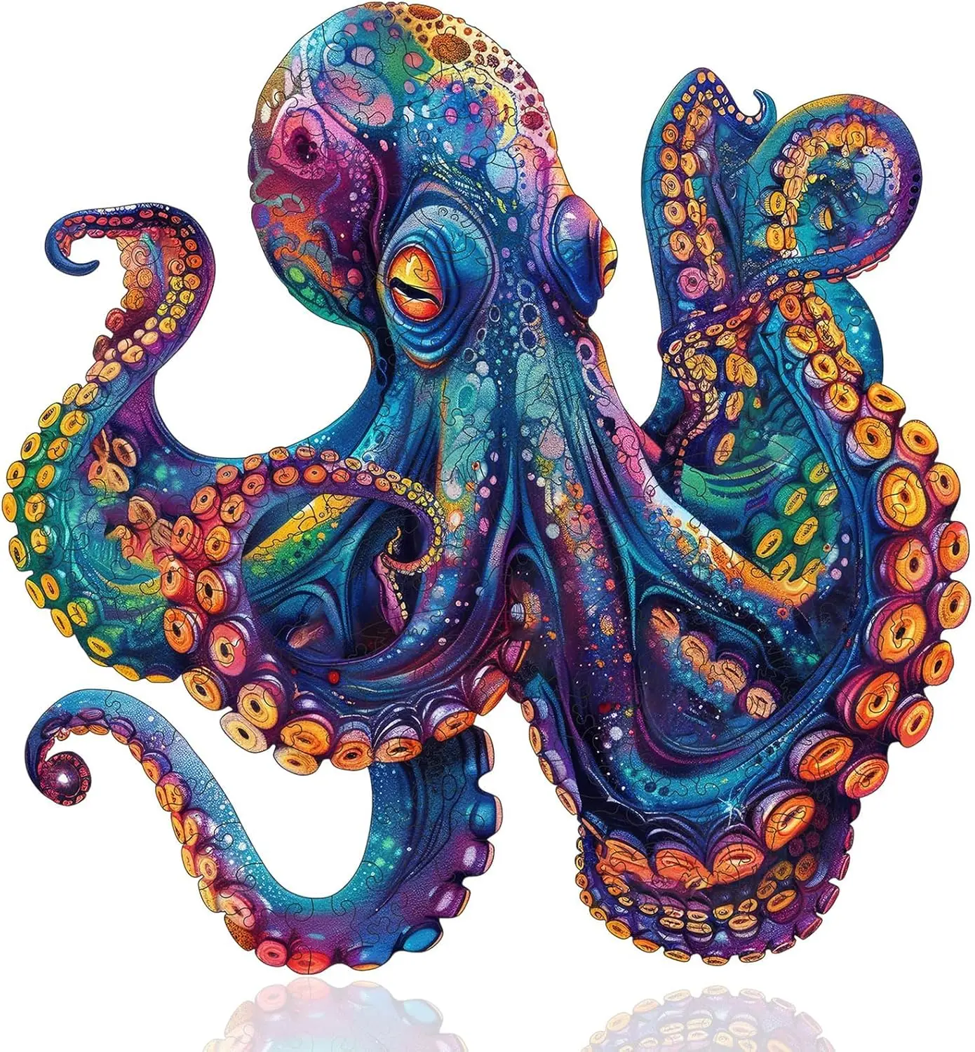 Wooden Puzzles 1000 Pieces, Octopus Ocean Jigsaw Puzzles