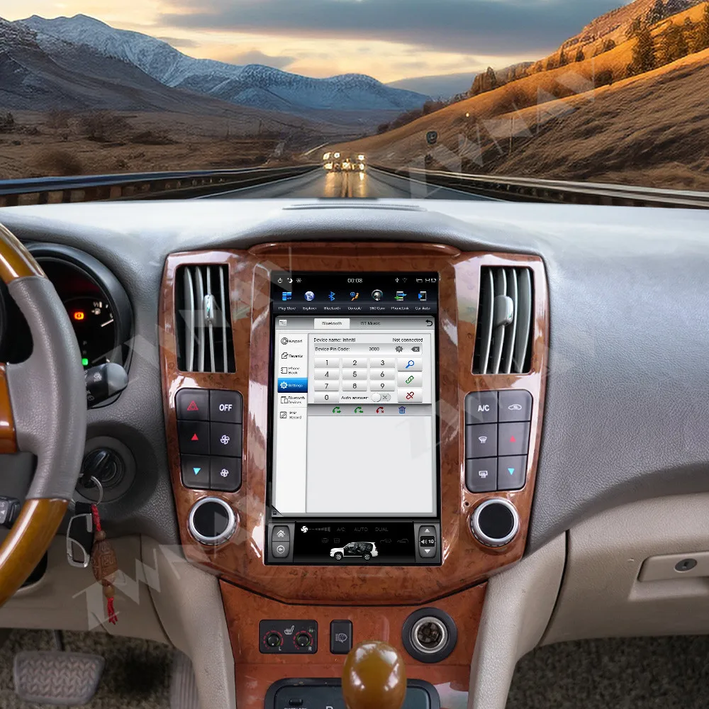 

11,8-дюймовый сенсорный экран для Lexus RX 300 2004-2007, Android Auto, GPS-навигация, CarPlay, мультимедийный проигрыватель, радио, беспроводное головное устройство