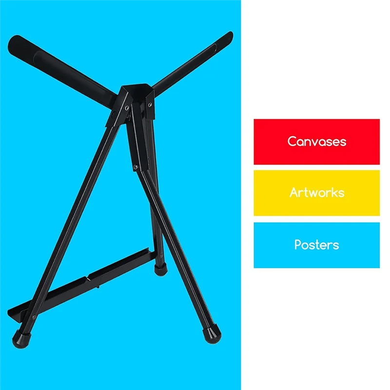 A41Z-Tabletop Easels, Metal Easel Stand For Painting & Display, Desktop Art Painting Easel, Paint Easel Tripod Stand