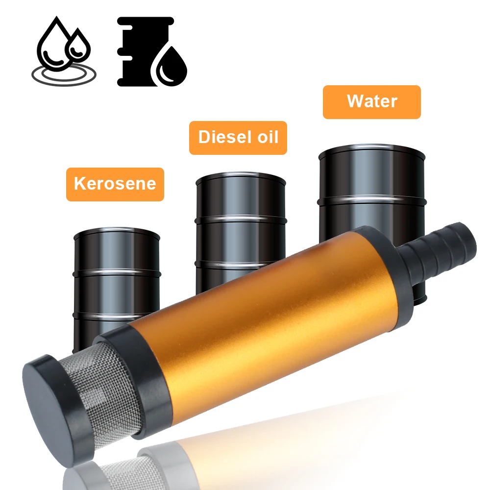 Fuel Transfer Pump 12L/min Mini 12V Aluminum Alloy Shell Car Electric Oil Pump For Pumping Diesel Oil Water Submersible
