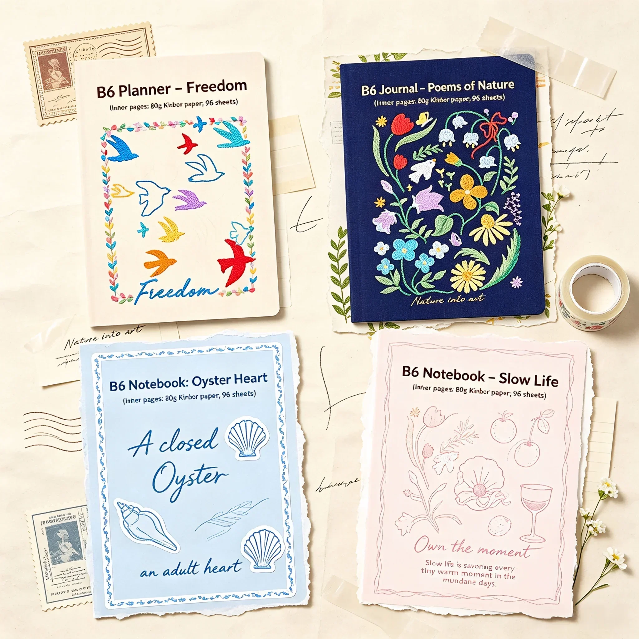 caderno-planejador-semanal-kinbor-b6-com-relevo-e-bordado-em-pu-papel-kinbor-premium-80g-diario-de-desenhos-animados-fofos-para-anotacoes-e-registro-de-habitos