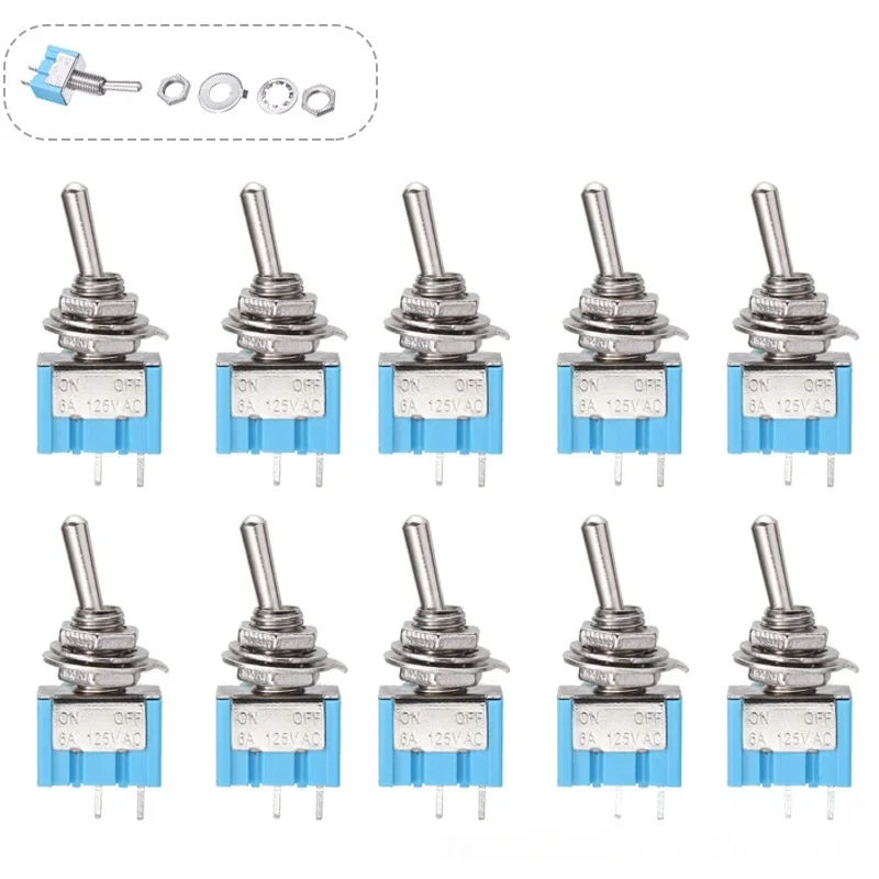 5 قطعة تبديل التبديل MTS-101 MTS-102 MTS-103 3-Pin 6-Pin 2-Position 3-Position الروك رافعة التبديل
