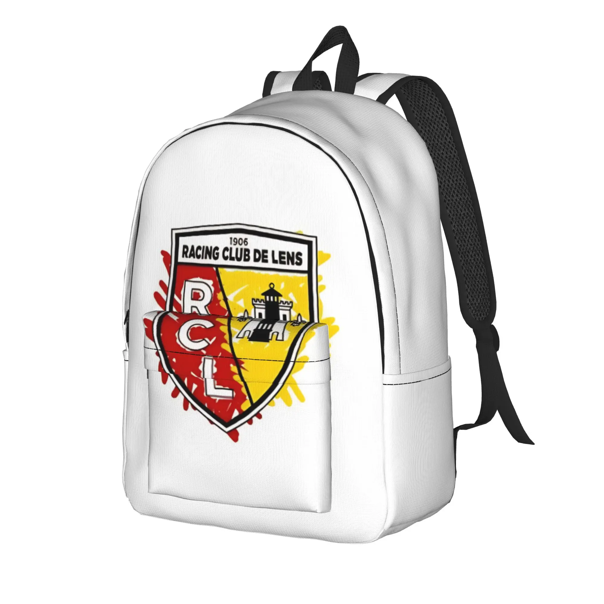 Back to school season football crest Schoolbag RC Lens Men Women Adult Personalised Backpack