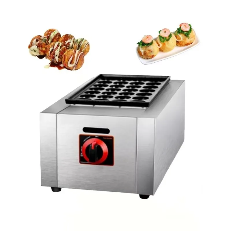 Automatic snack machine 28 pieces gas octopus burner/fish ball machine/octopus ball machine