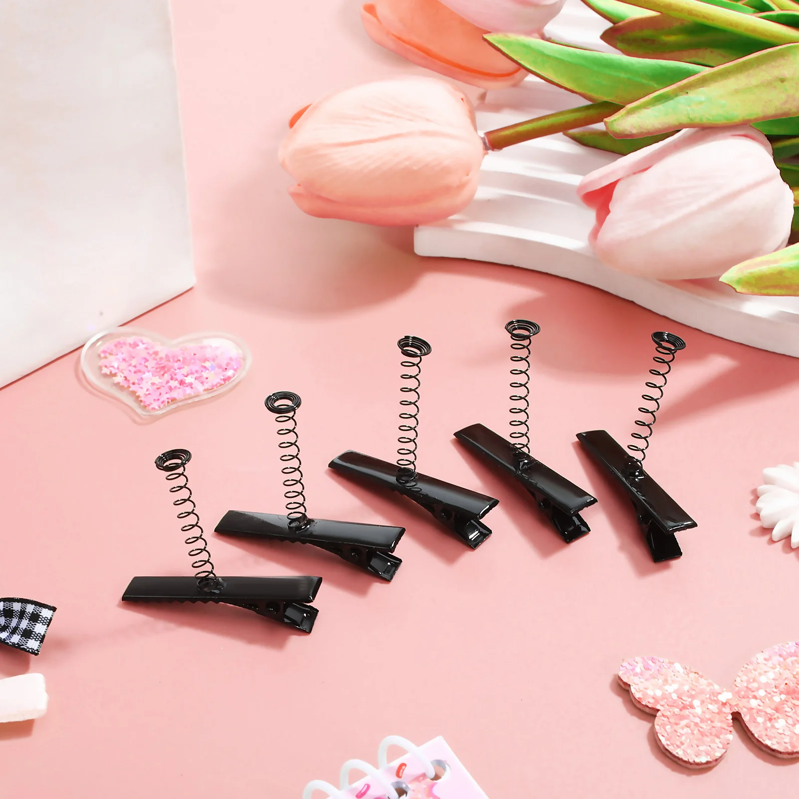 

100pcs Spring Duckbill Clip Iron Hairpin Alligator Clips DIY Hair Clip Materials Hair Styling Tool Headdress Headwear Access