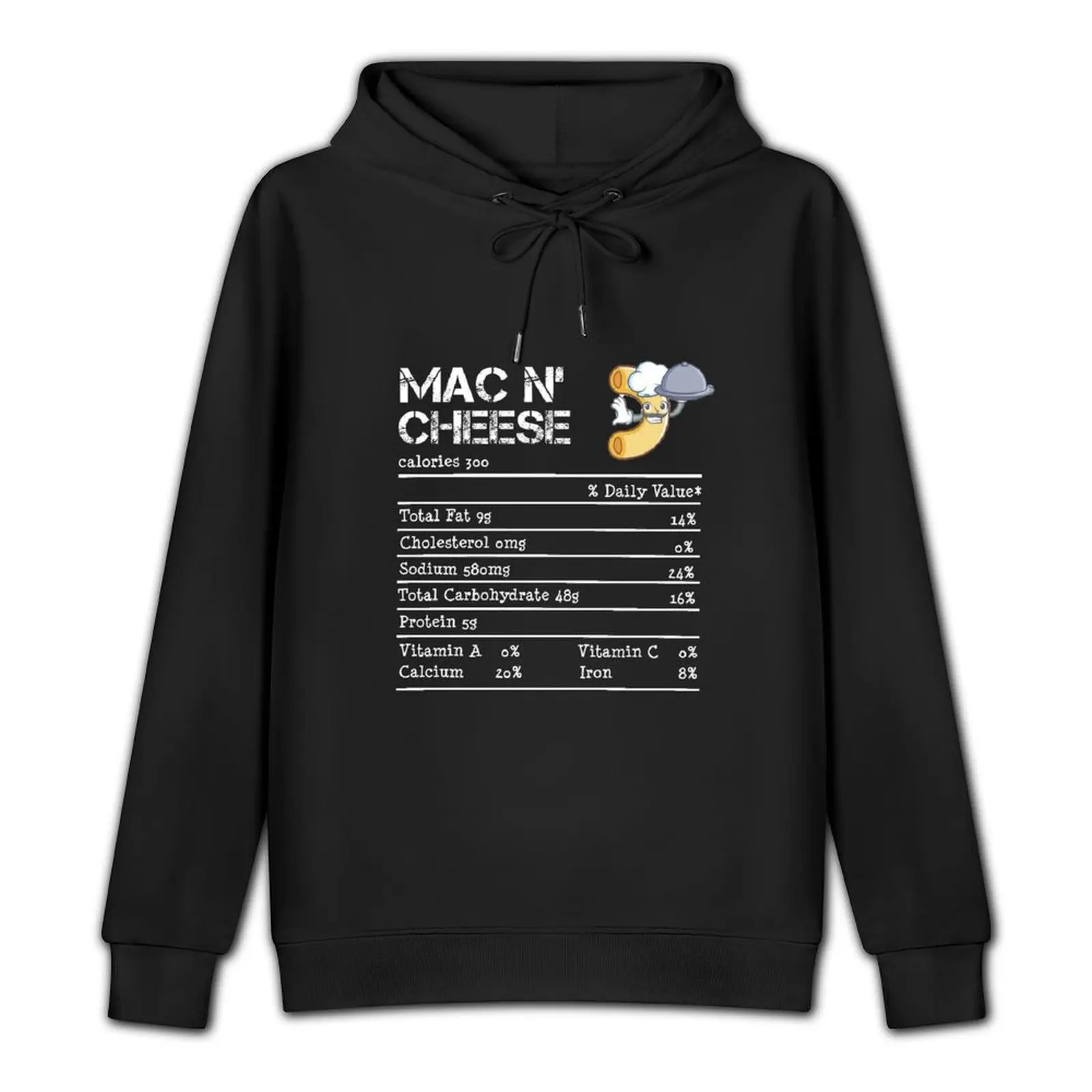 Mac and Cheese Nutrition ; Funny Thanksgiving for Mac n cheese nutrition lovers Pullover Hoodie