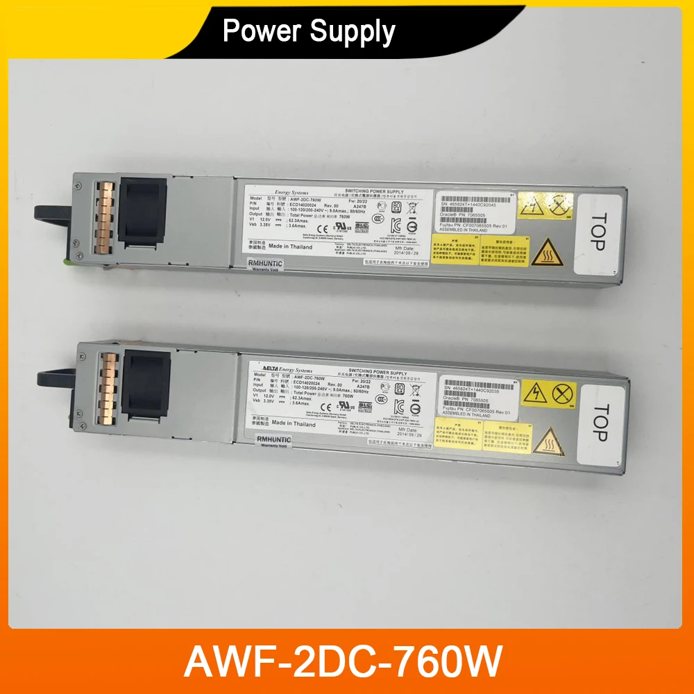 1 Pcs For SUN T5140 5120 X4170 760W Power Supply 7001497-J 300-2143 300-2233 300-2299 AWF-2DC-760W