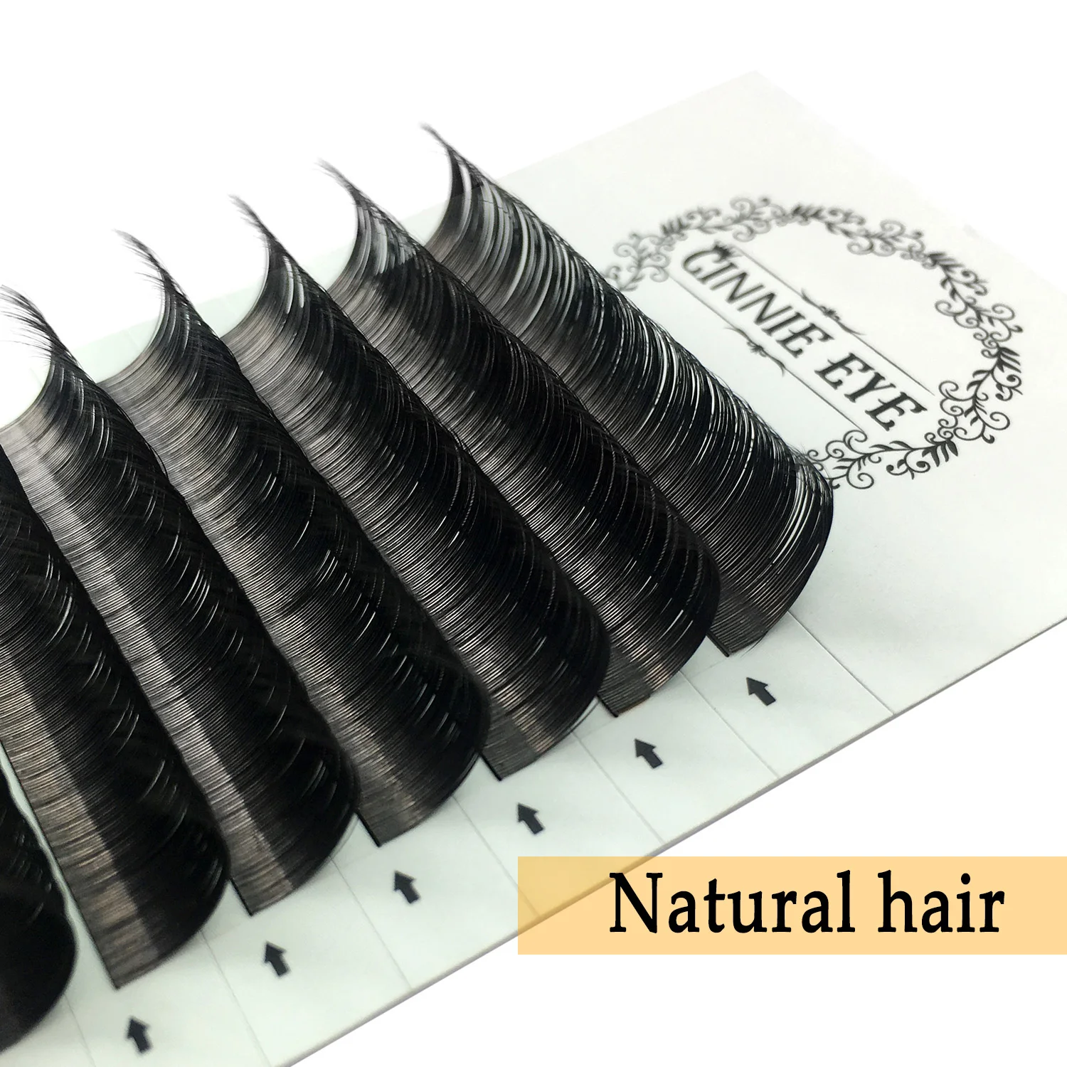 Individual Classic Mink Hair Fake Eyelash Ellipse Flat Lash Extensions Silk Natural Lash Extension Split Tips DIY Lash Mix