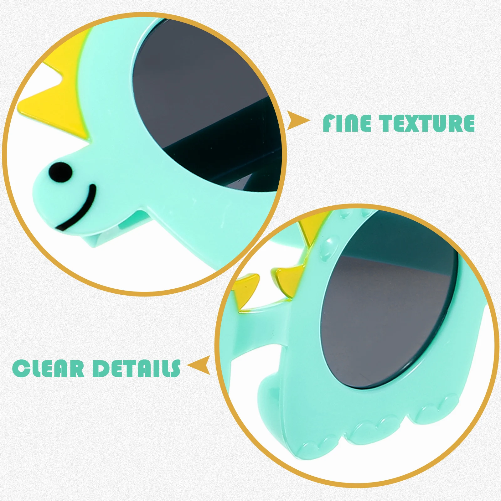 Lunettes de dinosaure amusantes, légères et élégantes, pour enfants, accessoires Photo, fournitures de fête, accessoires Photo de Festival, 4 pièces