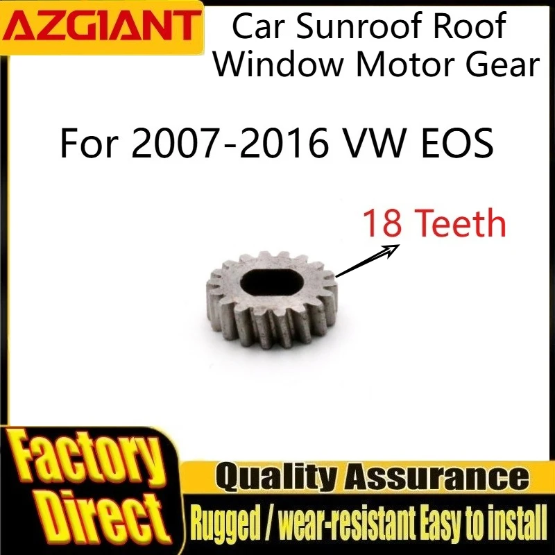 For 2007-2016 VW EOS 18 Teeth Car Sunroof Roof Window Motor Gear Metal Material Ultra Durable Auto Replacement Spare Parts DIY