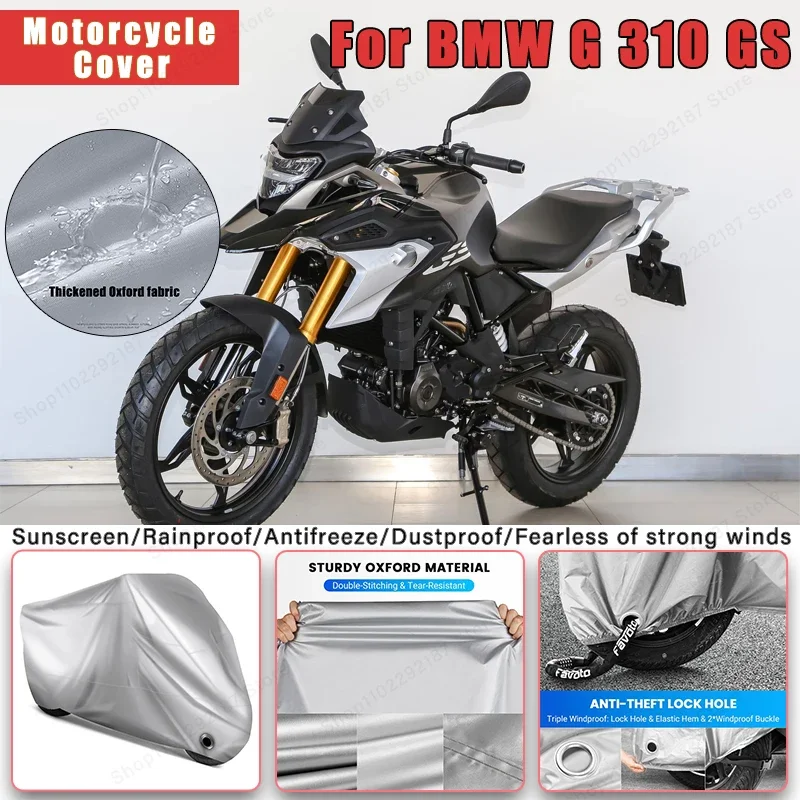 

For BMW G 310 GS No Ear Motorcycle Cover - Outdoor Full Body Protection, Waterproof Dustproof Heat-Resistant Moto Accessories