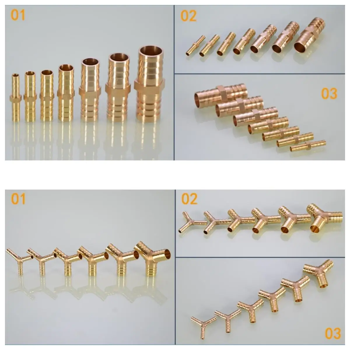 1PC 6/8/10/12/14/19mm Pagoda Brass Hose Fitting Barb Tail 1/8\