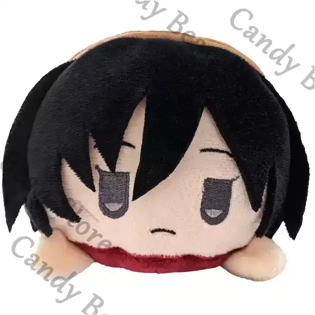 

Genuine Anime Attack on Titan Mikasa·Ackerman Cosplay Cartoon Fluffy Lying Down Cotton Maumet Puppet Throw Pillow Adorn Gift