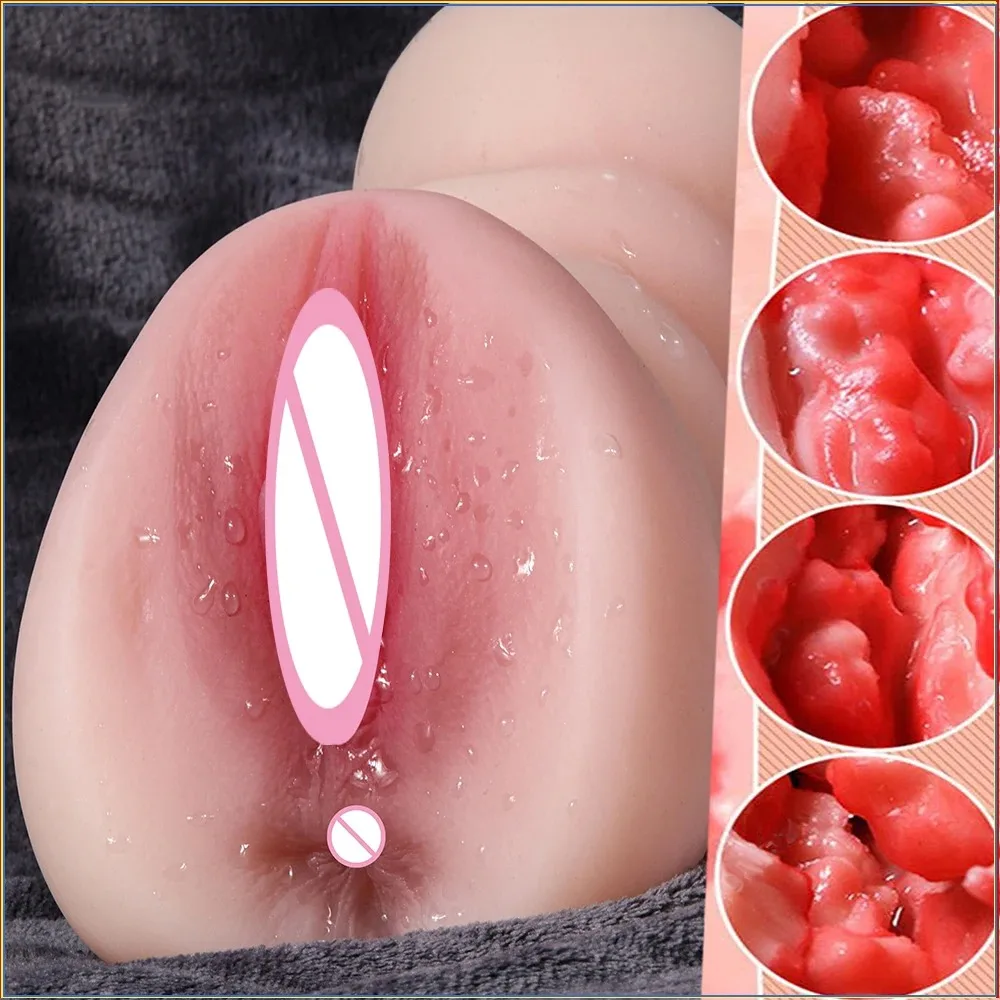 3D Realistic Silicone TPE Artificial Vagina, Sex Toy, Pocket Cat,real Butter, Male Oral Sex Toy，Adult Masturbation Aircraft Cup