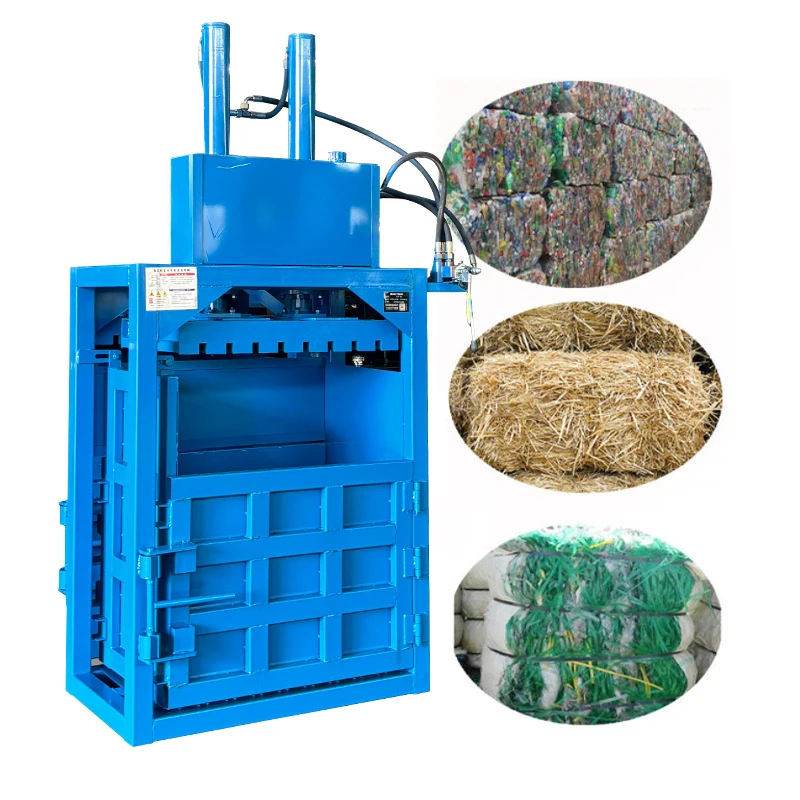 油圧梱包機 衣類廃棄物圧縮機 農場飲料産業 プラスチックフィルム包装 垂直梱包機