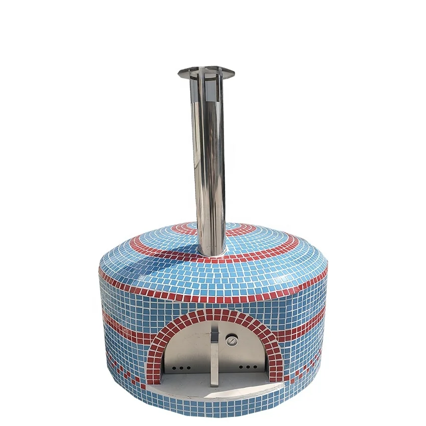 Rotating Toasters Commercial 500 Degree Large Wood Fired Bakery Neapolitan Pizza Oven Outdoor Clay Oven