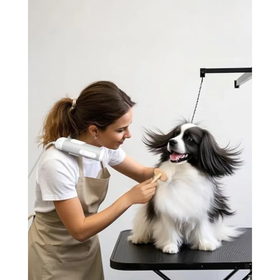 

Мощная сушилка для шеи для собак и кошек, для груминга мелких и средних пород, регулируемый поток воздуха, удобное хранение, функция ионизации