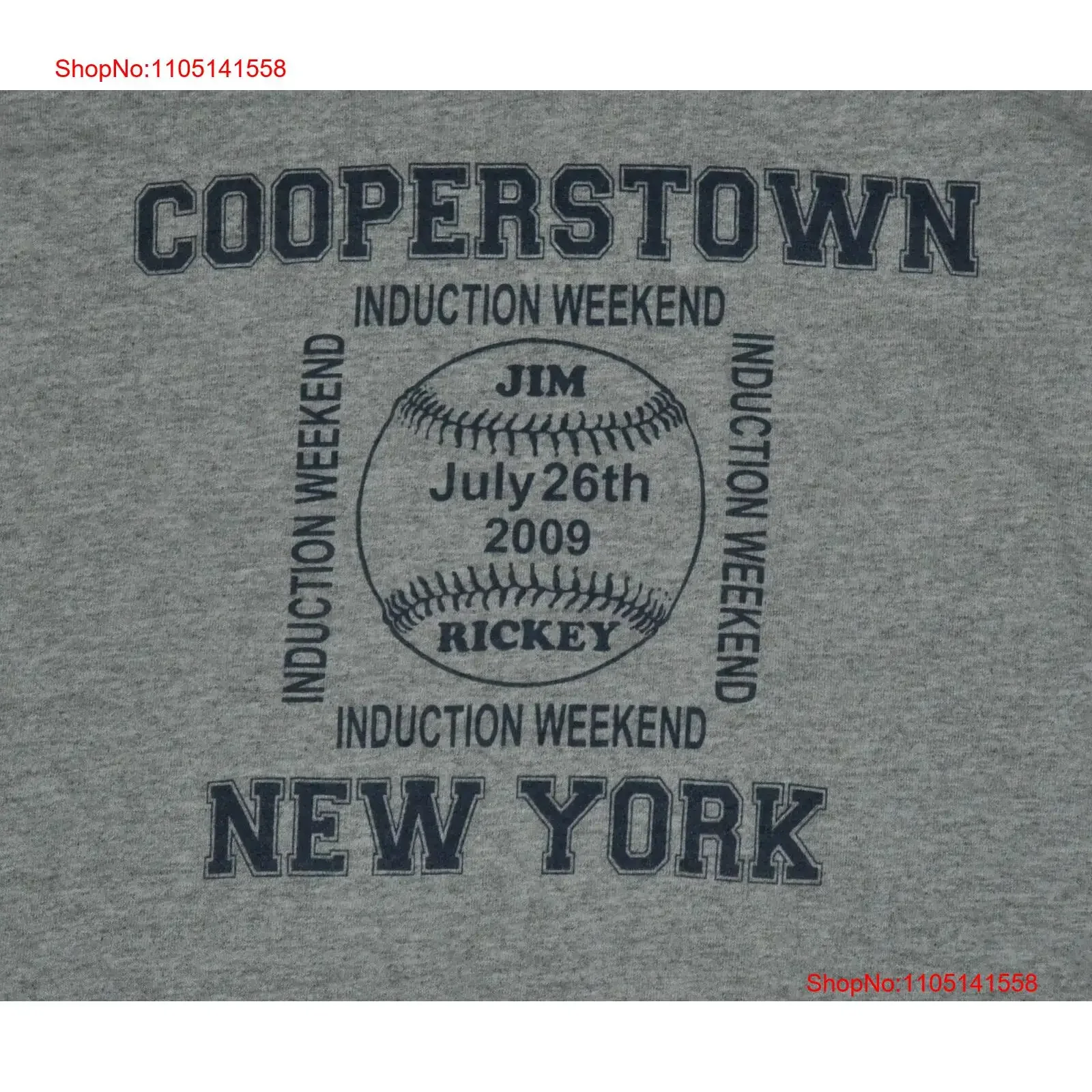 t shirt medium cooperstown baseball 2009 hall of fame 21 inches pit to vintage Washed homme fashion Slightly Breathable Soft