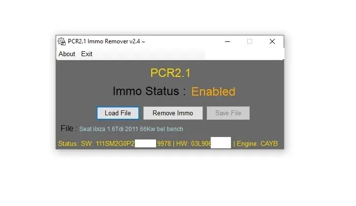 PCR2.1 이모 리무버 소프트웨어 PCR 2.1 무제한 버전 IMMO OFF SIMOS 수정 VAG ECU용 체크섬 수정 알고리즘 없음 소프트웨어