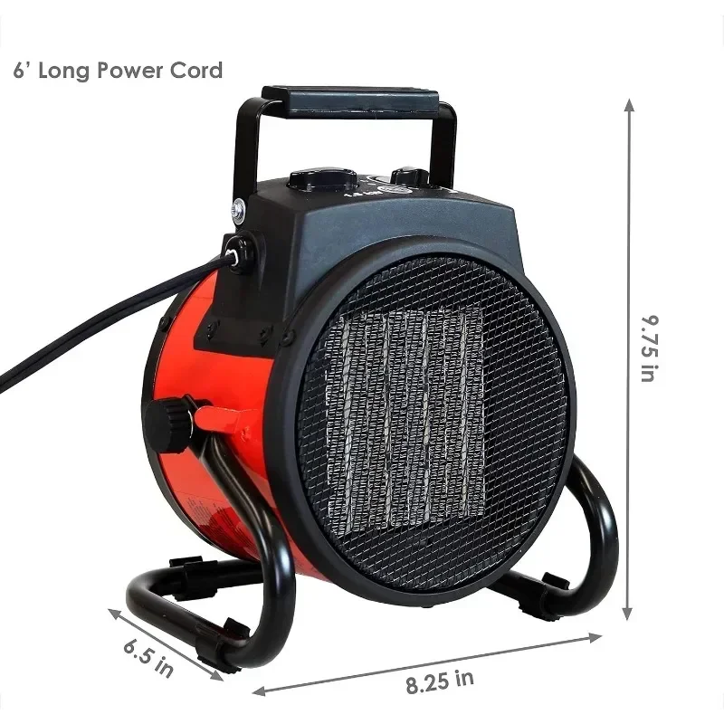 Portable Industrial Electric Heater Thermostat Air Heater Indoor Use Fast Heating 3-speed Adjustment Overheating Protection