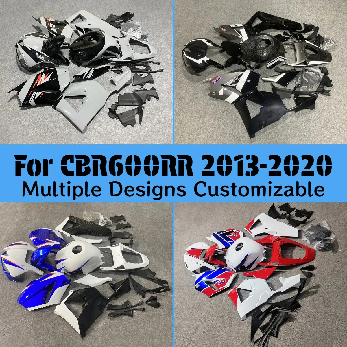 

Комплект обтекателей для мотоцикла HONDA CBR 600RR 2013-2020, пластиковые детали кузова CBR600RR 13-20, неоригинальный комплект обшивки