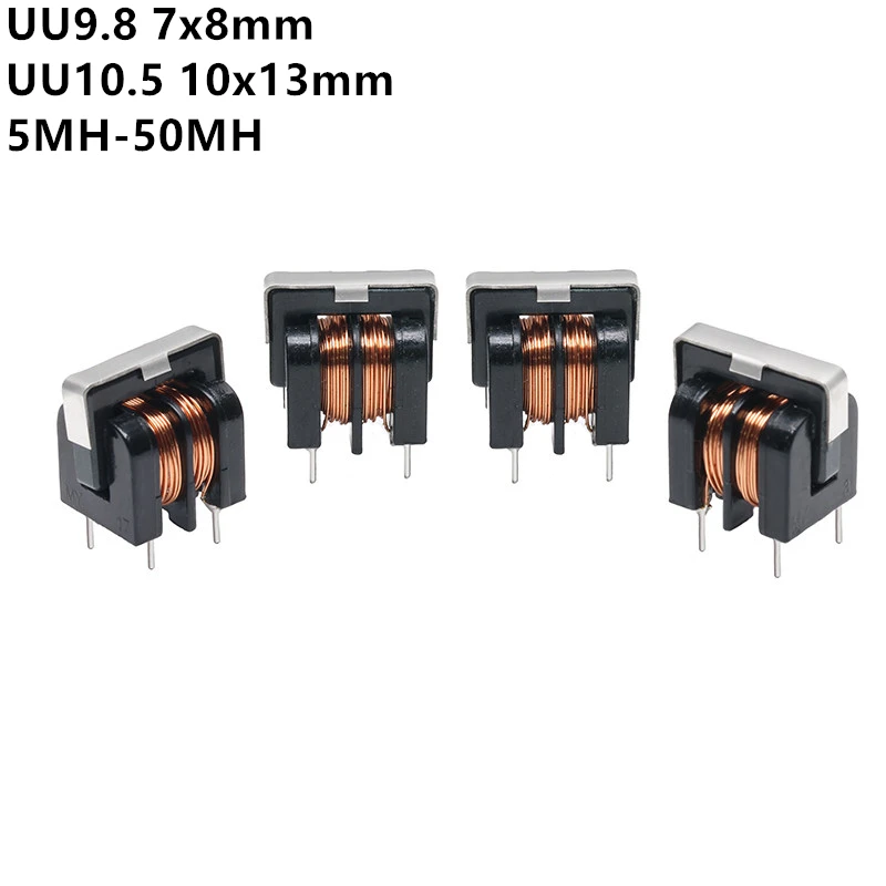 UU9.8 UF9.8 UU10.5 UF10.5 Common Mode Choke Inductor 5mH 10mH 20mH 30mH 40mH 50mH For Filter Inductance Pitch 7*8mm Copper Wire