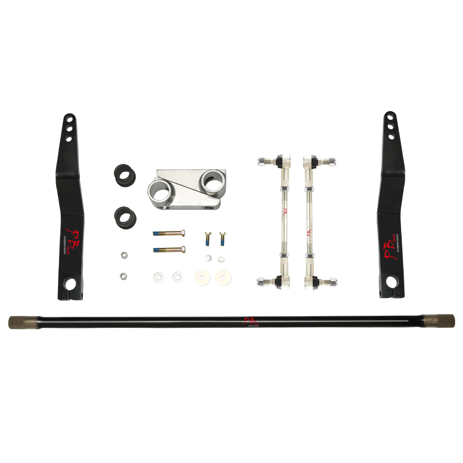 NewFront Sway Bar Kit Suspension Stabilizer Links Bars (Steel Arms& Frame Brackets) for 2007-2018 Jeep Wrangler JK