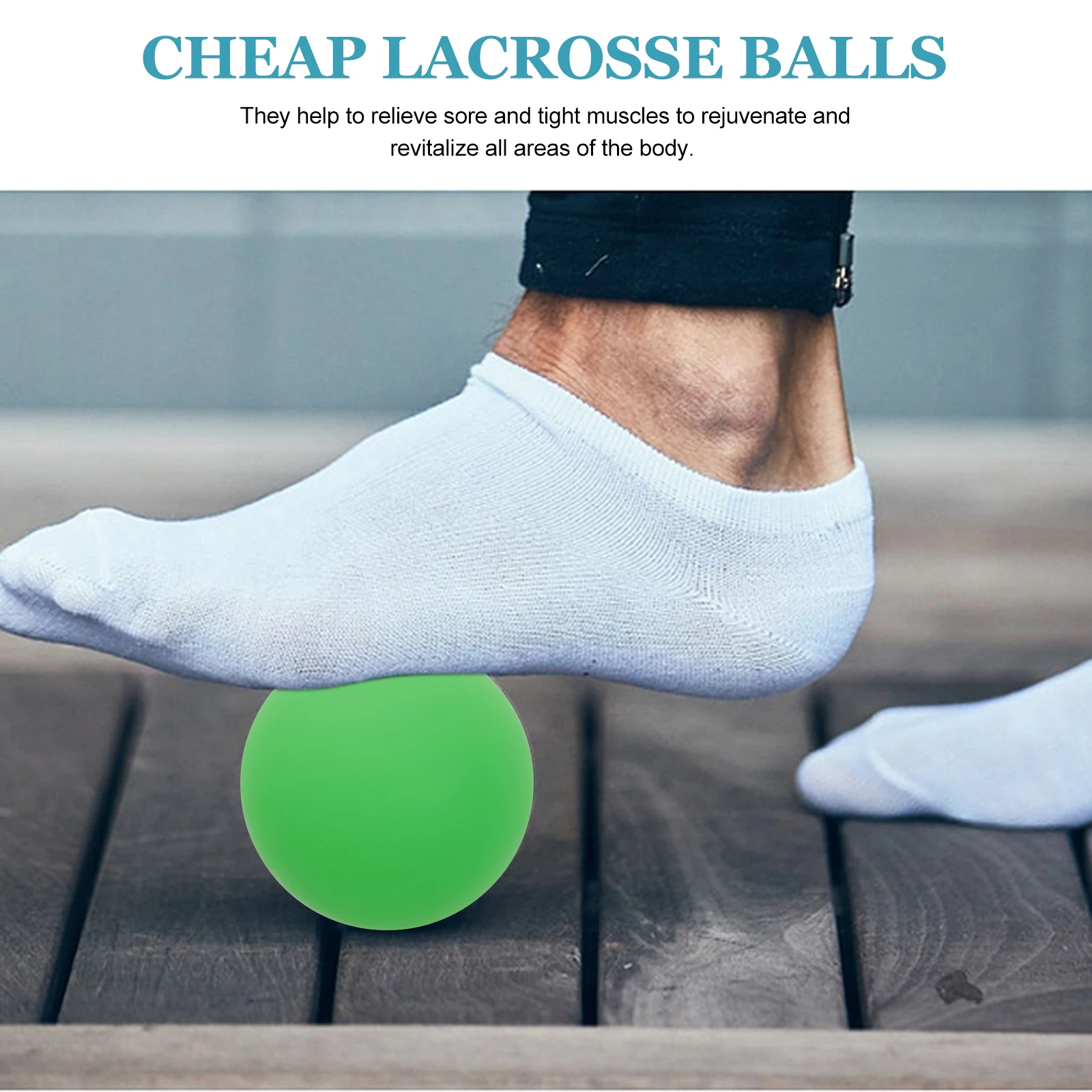 

Silicone Fascia Balls Deep Tissue Massage Therapy Trigger Point Myofascial Release Portable Lacrosse Balls Yoga Mat Bed