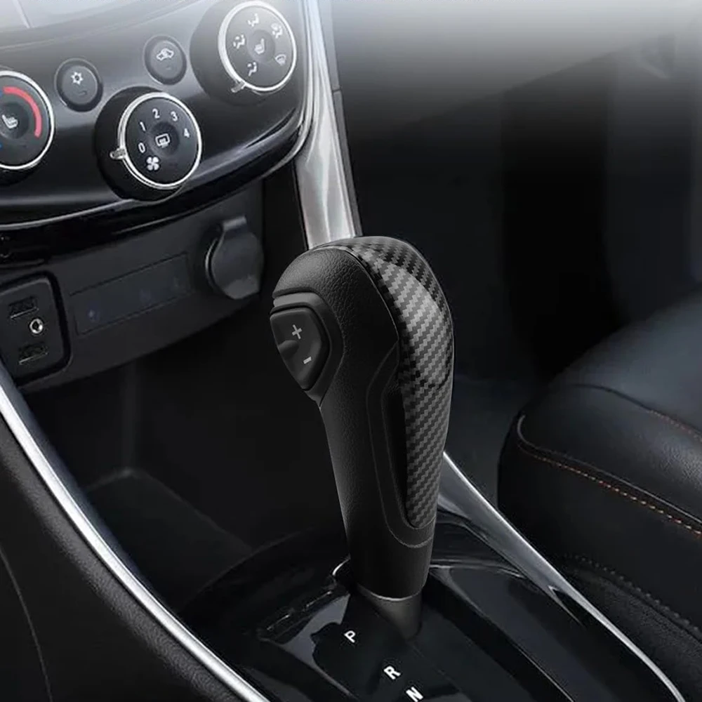 Carbon Fiber Gear Shifter Shift Knob Fit For Chevy Chevrolet Sonic Tracker Trax 2012 2013 2014 2015 2016 2017 95179700 42539376