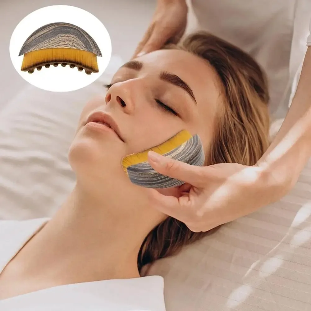 فرشاة خشبية للجسم الجاف مع صندوق تخزين - أداة تدليك الدورة اللمفاوية والسيلوليت | مجموعة العناية بالبشرة لتقشير السبا المنزلية من أجل #2