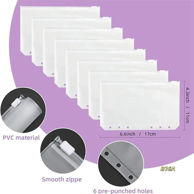 2X Cash Envelopes For Budgeting,A6 Budget Binder,Binder Pockets,Expense Budget Sheets,Money Folder Wallet Organiser