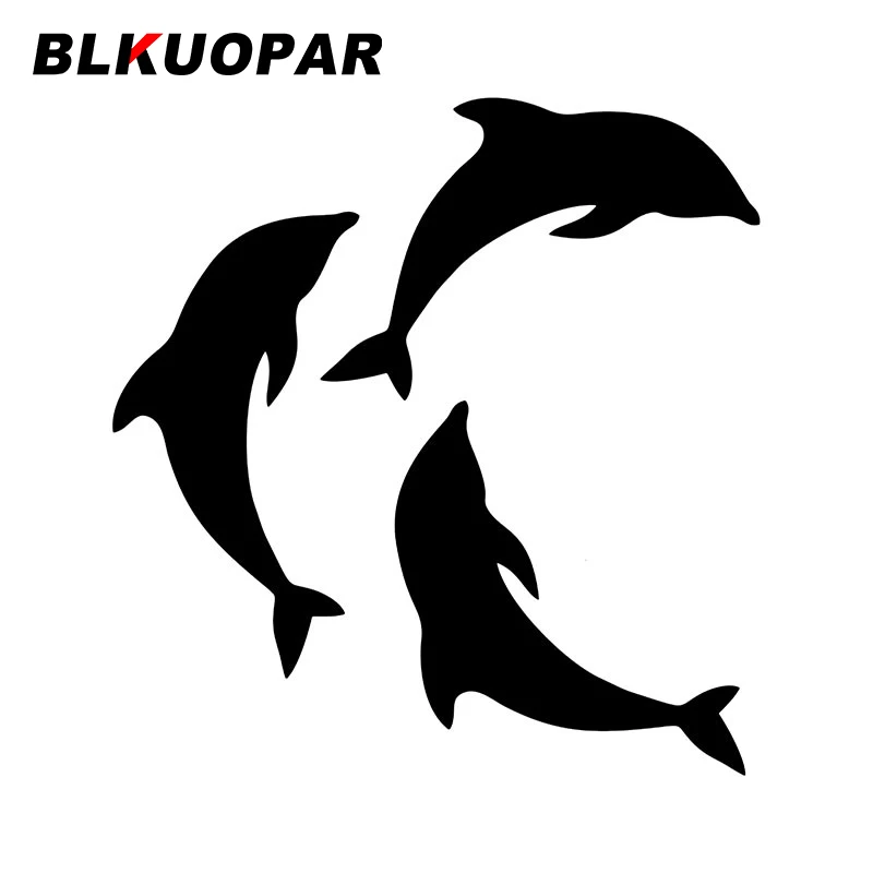 

BLKUOPAR Dolphins Ocean Car Sticker Fashionable Scratch-Proof Waterproof Personality Decals Original Motorcycle Car Accessories