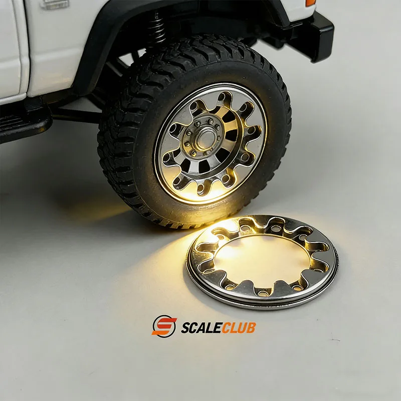 

1 pair Metal Front Wheel Hub Rim Retainer 1/14 For Tamiya Lesu For Scania Man Actros For Volvo Car Parts Rc Truck Trailer Tipper