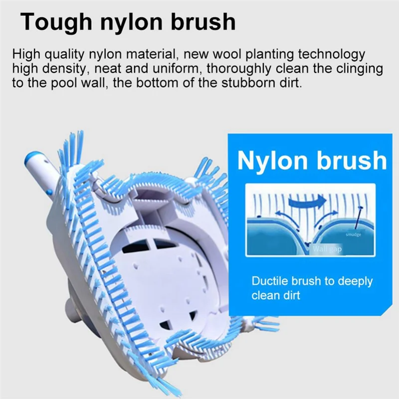 

Adjustable Angle Swimming Pool Suction Vacuum Cleaner Head Pond Cleaning Tool-Tvdae