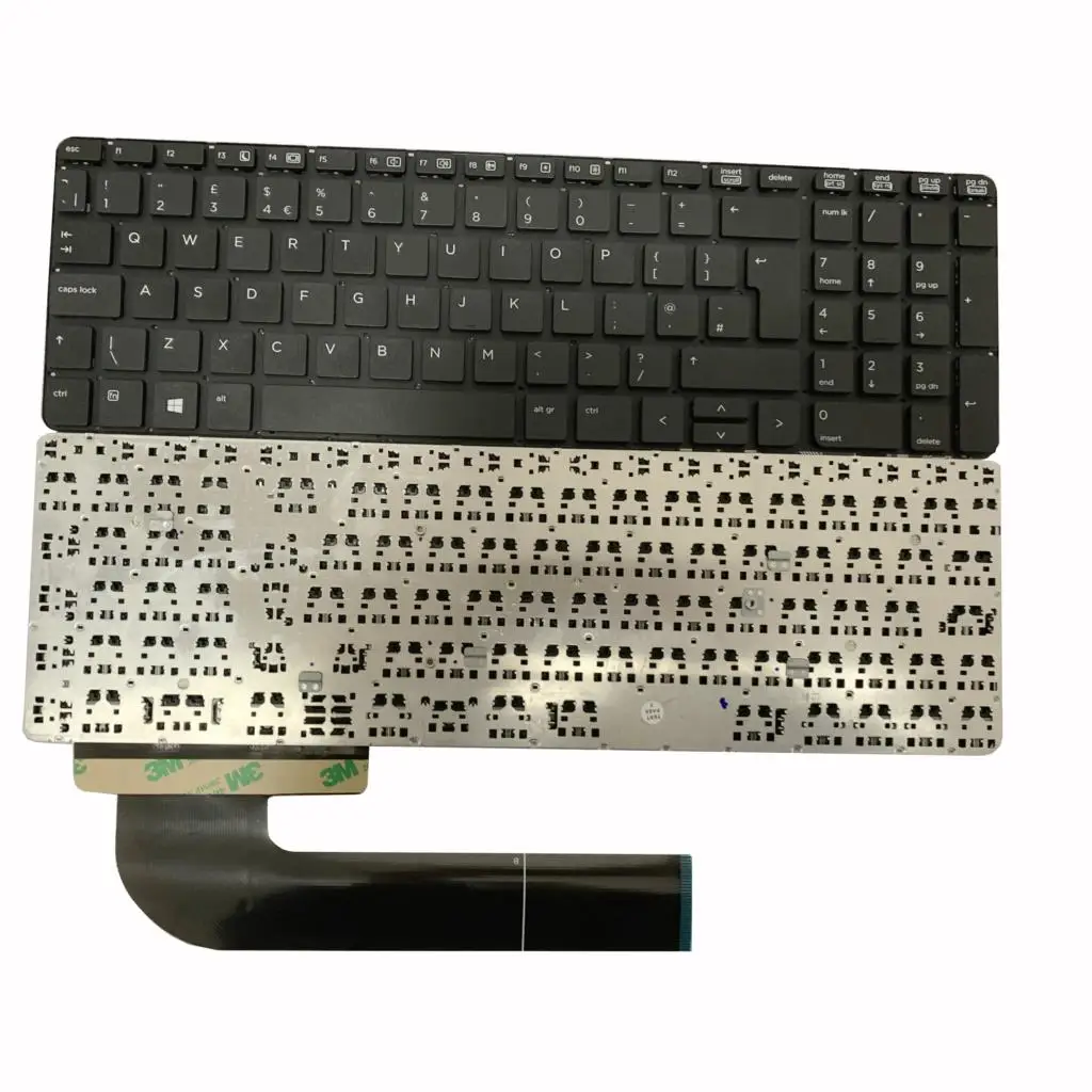 Original New UK Black Keyboard For HP Probook 450 G0 450 G1 450 G2 without frame