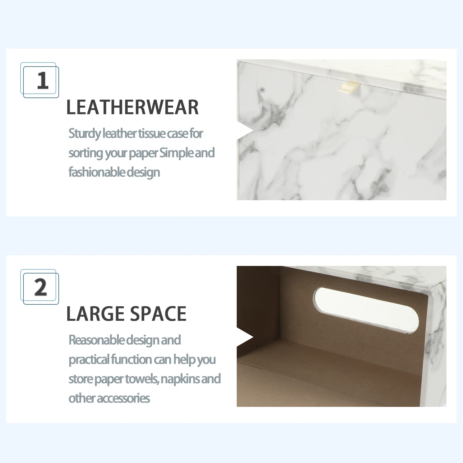 

Marbling Tissue Box Home Storage Napkin Container Paper Holder Household Healthy Eco Friendly Practical Simple Design