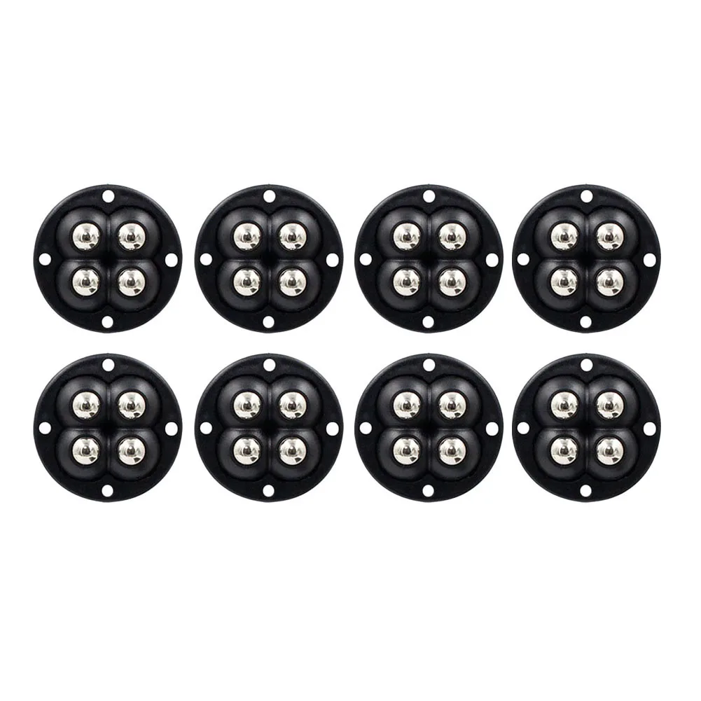 360 Degree Casters Caster Wheels Movement Of Small Appliances DIY Accessories For Crafts For DIY Projects Black