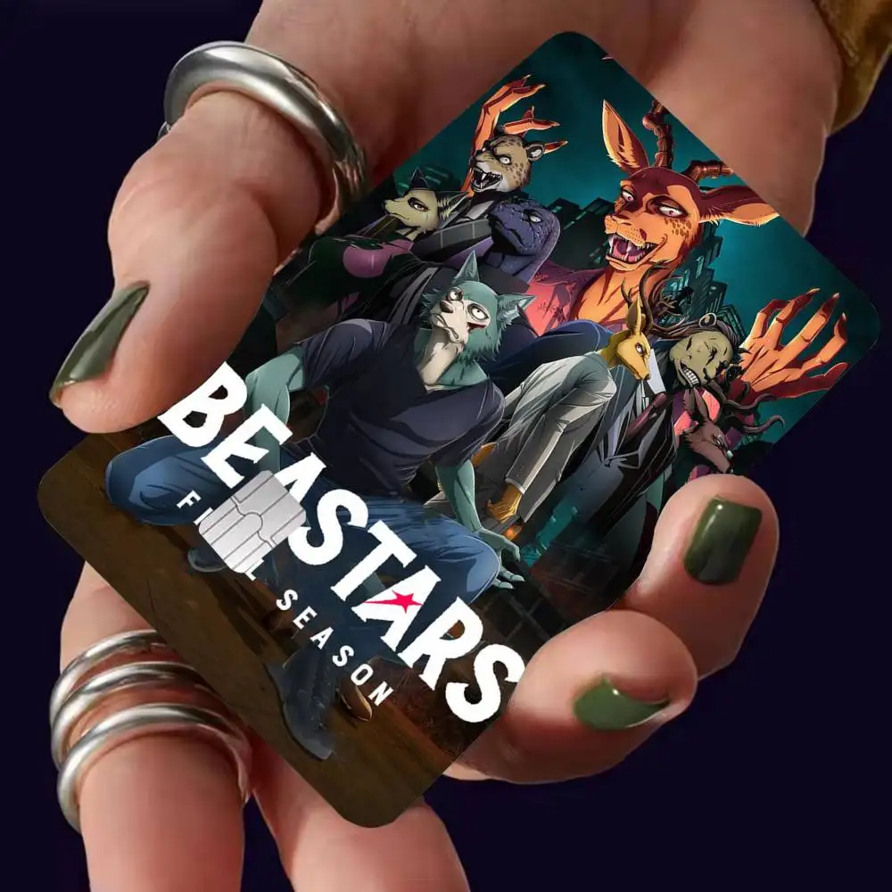 B-Beastars part 2 Final 4pcs 1Set Film Skin for Debit Credit Bank Visa Card Decal Cover