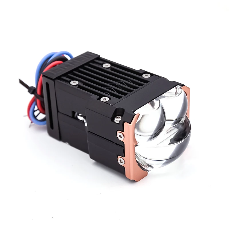 1.5-Inch Mini Dual Light Emitting Diode Laser Projector Lens Matrix Module 70W 6000K Easy Installation High Low Level Light