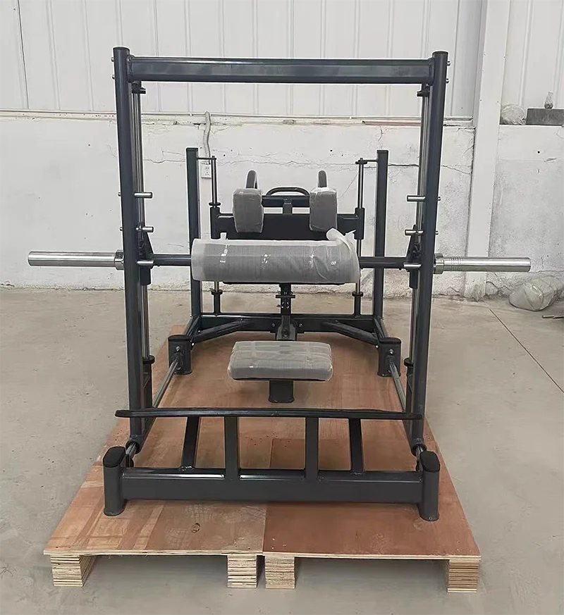 Coofull Plate Loaded Hip Training Equipment Adjustable Glute Drive Hip Thrust Machine Multi Hip Leg Trainer with Smith Machine