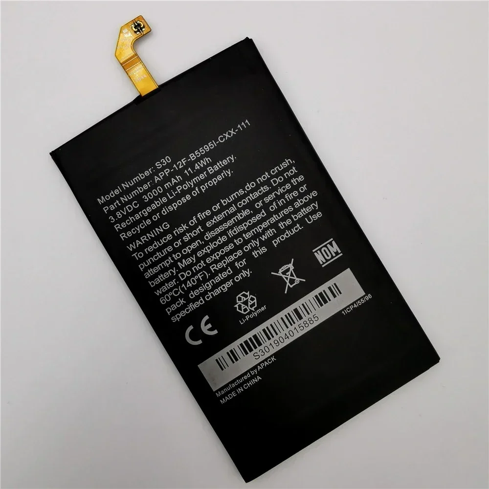 100% Original New For Caterpillar CAT S30 Battery 3000mAh APP-12F-B5595I-CXX-111 Batteries Batteries +Gift Tools