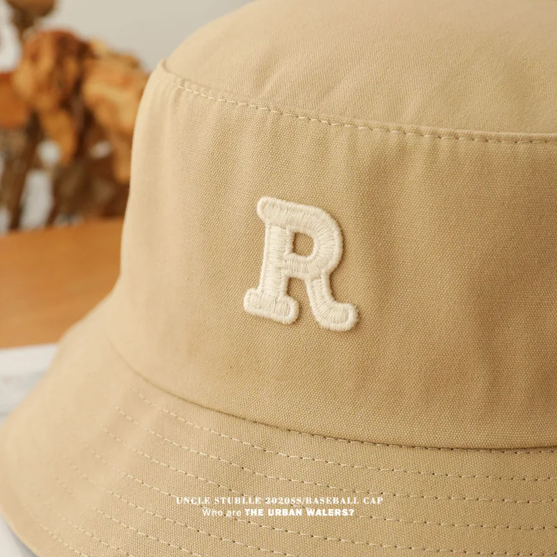 63cm Big Head Cotton Bucket Hats for Men Women large Bob Four Seasons Fisherman Hat Letter Outdoors Sun Hat XL XXL Wholesale