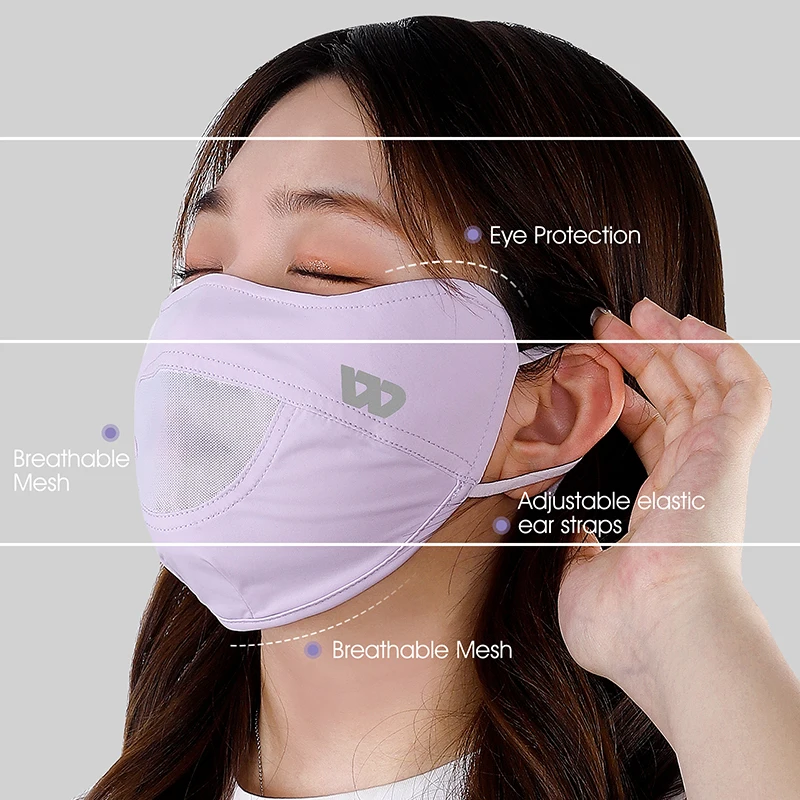 WEST BIKING Summer Ice Silk UV Protection Mask Breathable Outdoor Sport Cycling Hiking Women Men Adjustable Unisex Face-Kini