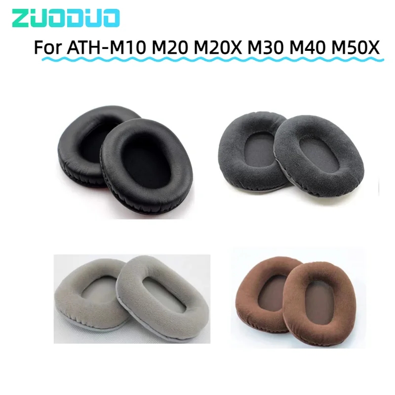 

Replacement Ear Pads for Audio Technica ATH M70 M50X M50 MSR7 M40X M40 M30X Headset Leather / Mesh / Velvet Earpads Cover Cups