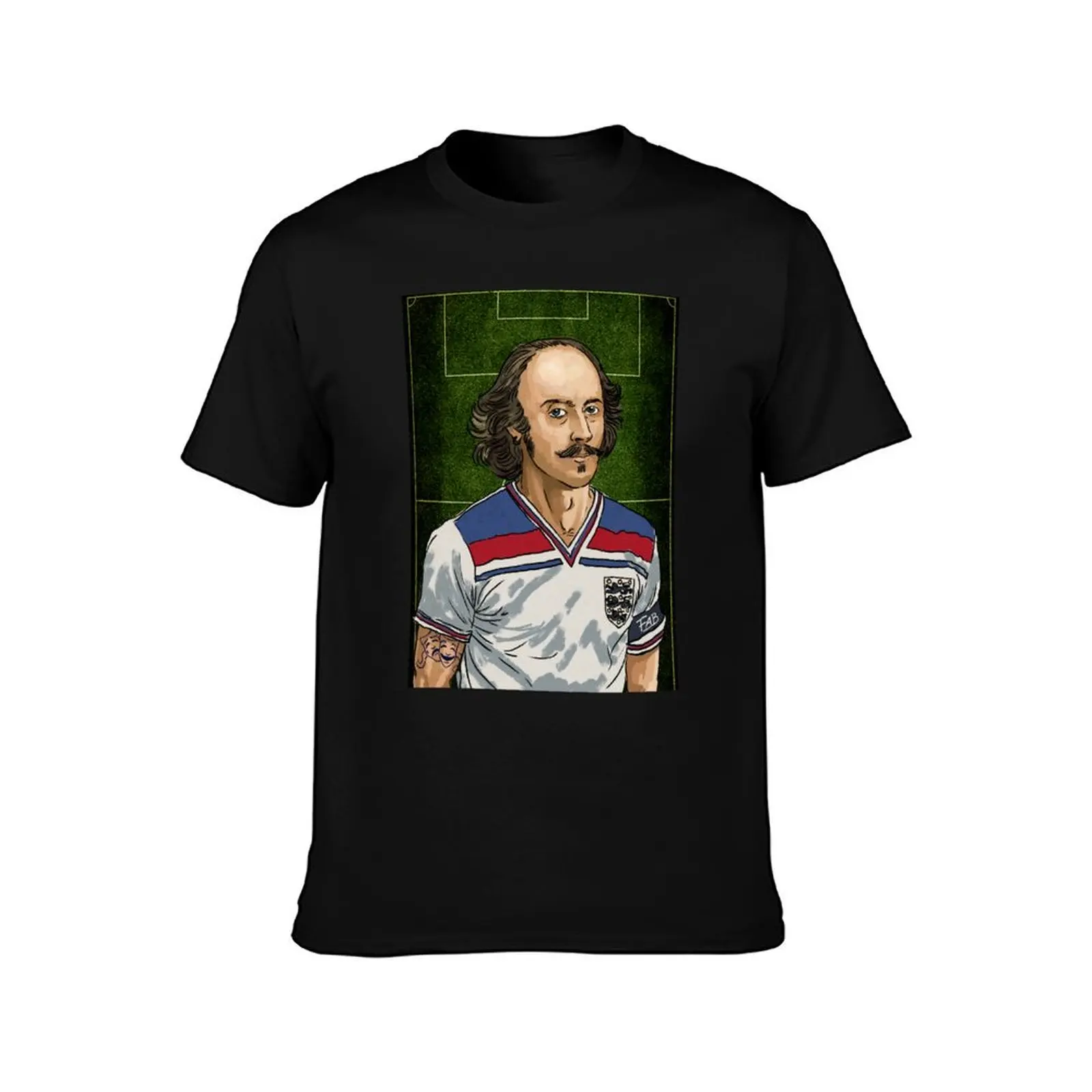 Will the bard Shakespeare. Poet of Midfield, England T-Shirt Art Pattern Printed Casual Top T-Shirt