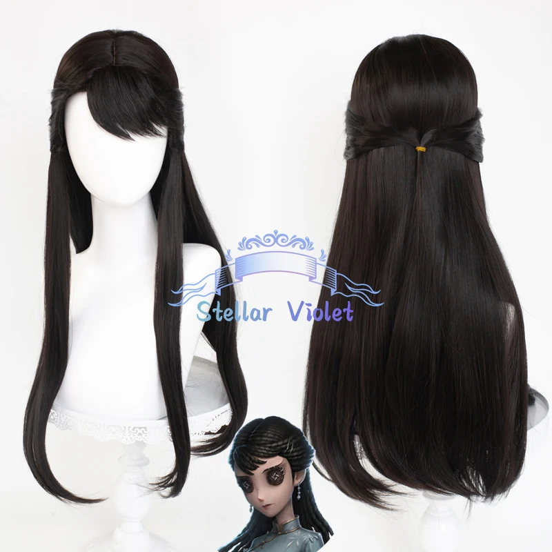 

Антикварный парик Qishiyi XiaoYao Game Identity V Косплей Парик Синтетические волосы Антикварные парики для косплея 75 см Длинный черный Бесплатная шапочка для парика