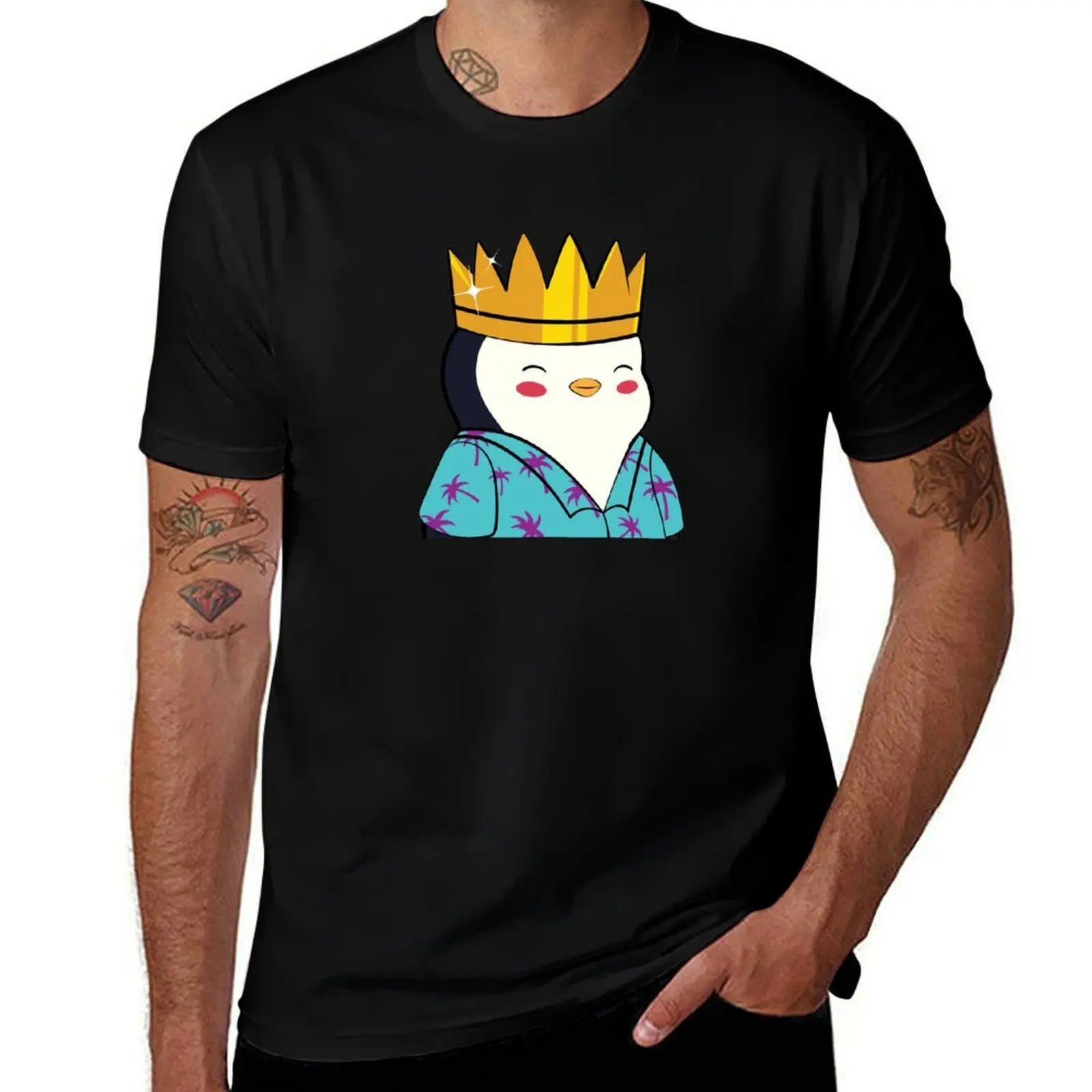 Pingouin Mignon # 7832 nft Chubby CryptoLovers T-Shirt Fitness Haut à manches courtes à séchage rapide