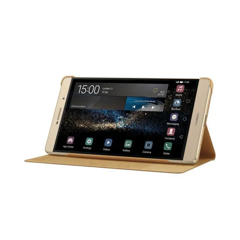 100% Original Official For Huawei P8 Max Colorful Stand Windows view Smart Flip Case Cover